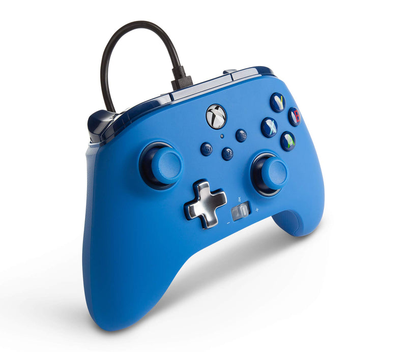  [AUSTRALIA] - PowerA Enhanced Wired Controller for Xbox - Blue, Gamepad, Wired Video Game Controller, Gaming Controller, Xbox Series X|S, Xbox One - Xbox Series X
