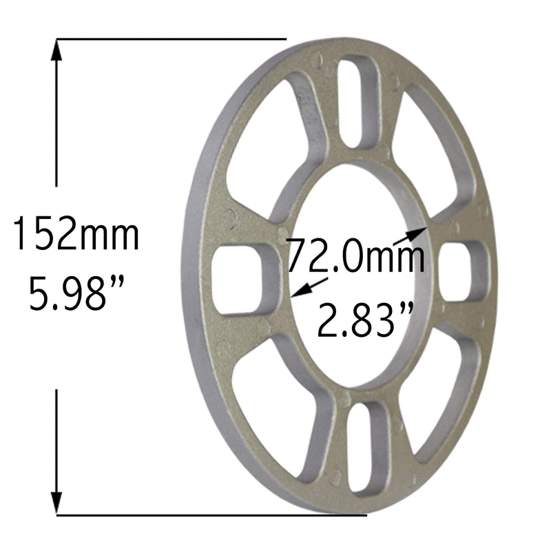 8mm Thickness Wheel Spacers fit 4x100mm, 4x108mm (4x4.25), 4x110mm, 4x114.3mm (4x4.50), 4x115mm, 4x136mm, 4x156mm, 6x114.3mm (6x4.50) - LeoForward Australia