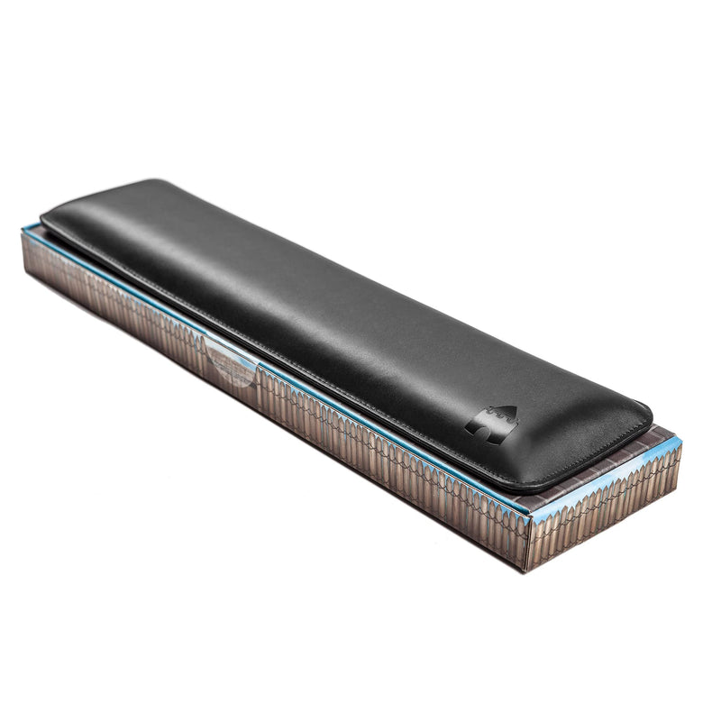 Bailey Full Size by Castle - Leather Ergonomic Computer Wrist Rest Pad for Keyboards with Around 104 Keys - Firm Keyboard Wrist Support for Typists, Gaming, and Heavy Office Use (Nightfall, Full Size) Nightfall - LeoForward Australia