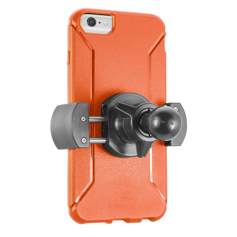  [AUSTRALIA] - iBOLT Moto-Vise Holder w/ 25mm / 1-inch Ball for for All Industry Standard 1 inch / 25 mm mounts- Works w/Smartphones (iPhone X Max, iPhone Xr) from 2 inches to 4 inches Wide