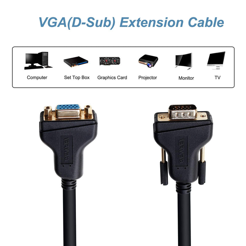  [AUSTRALIA] - VGA Extension Cable, BENFEI VGA Male to Female Cable - 10 Feet