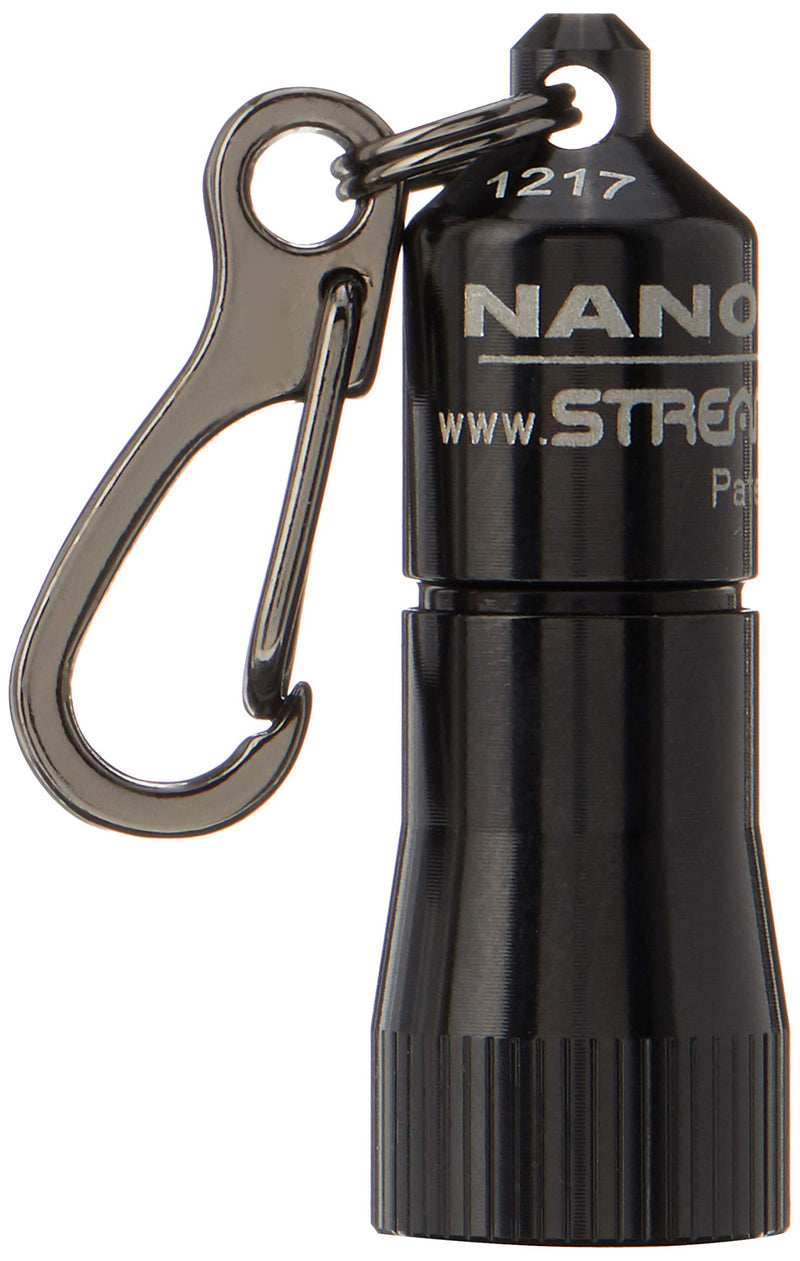  [AUSTRALIA] - Streamlight 73001 Nano Light Miniature Keychain LED Flashlight, Black - 10 Lumens Single