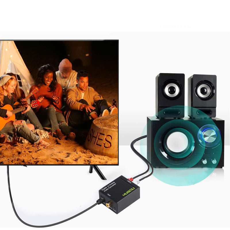  [AUSTRALIA] - Musou Digital Optical Coax to Analog RCA Audio Converter Adapter