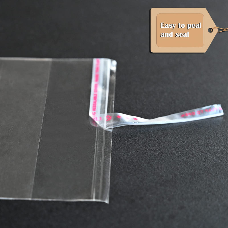  [AUSTRALIA] - Egofine 100 PCS Clear Resealable Cellophane Bags for 5x7 Photo Mats (Bag Size: 5.27x7.16 inches for 5x7 Mats) 5" x 7" Pack of 100 Clear Bags