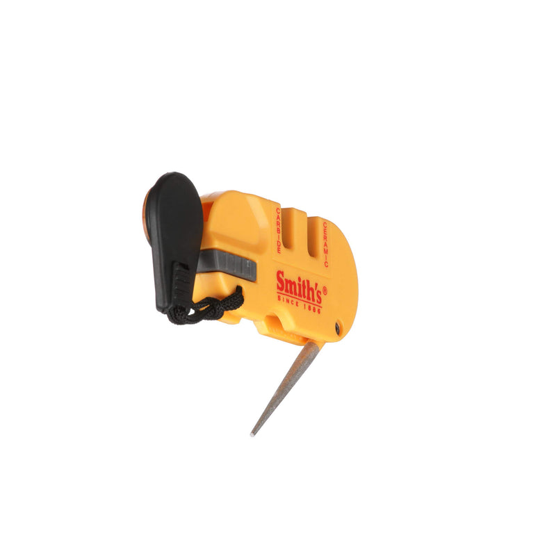 Smith's - S-50364 50364 Pocket Pal X2 Sharpener & Outdoors Tool Yellow - LeoForward Australia