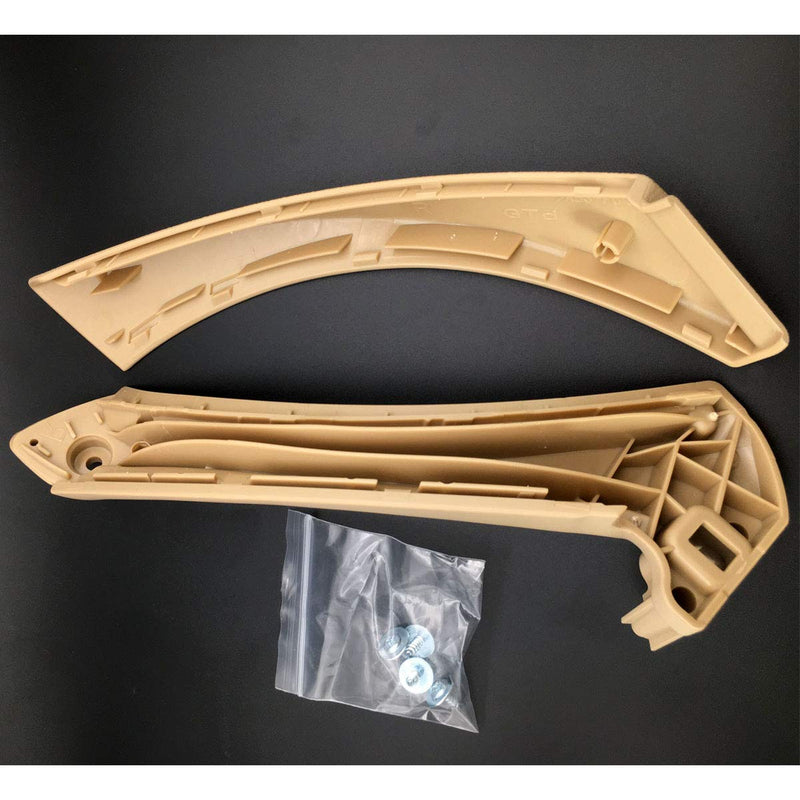 ALLMOST Right Side Beige Inner+Outer Door Panel Handle Pull Trim Cover Compatible with BMW E90 328i 51417230854 - LeoForward Australia