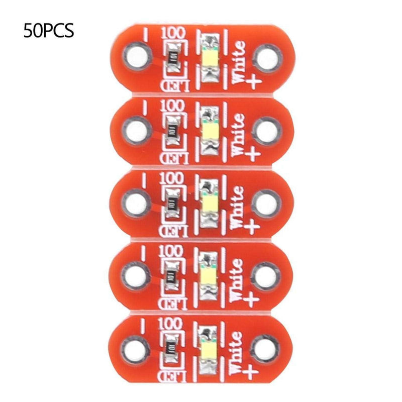  [AUSTRALIA] - White LilyPad LED Well-designed white LED surface mounted 50pcs LED module electronic components for 3~5V