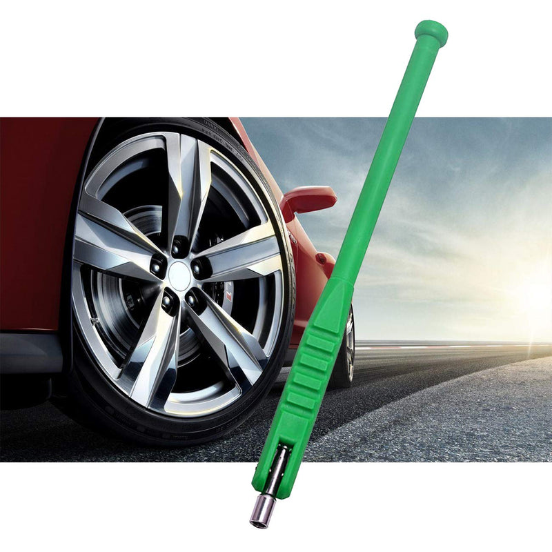 BASIKER Universal Auto Tire Valve Stem Removal/Installtion Tool, Tyre Valve Repair Tool with Valve Core Tool Built in (Green) - LeoForward Australia