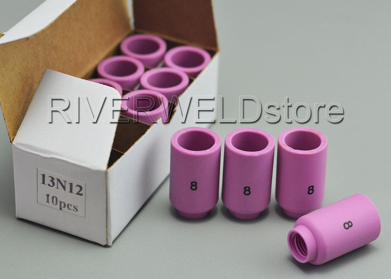  [AUSTRALIA] - 13N12 TIG Alumina Nozzle Ceramic Cups Fit PTA SR DB WP 9 20 25 TIG Welding Torch Accessories 10pk