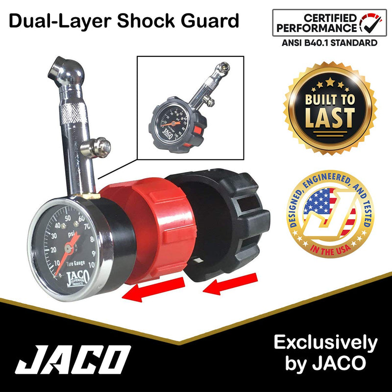 JACO Deluxe Tire Pressure Gauge - 100 PSI - LeoForward Australia
