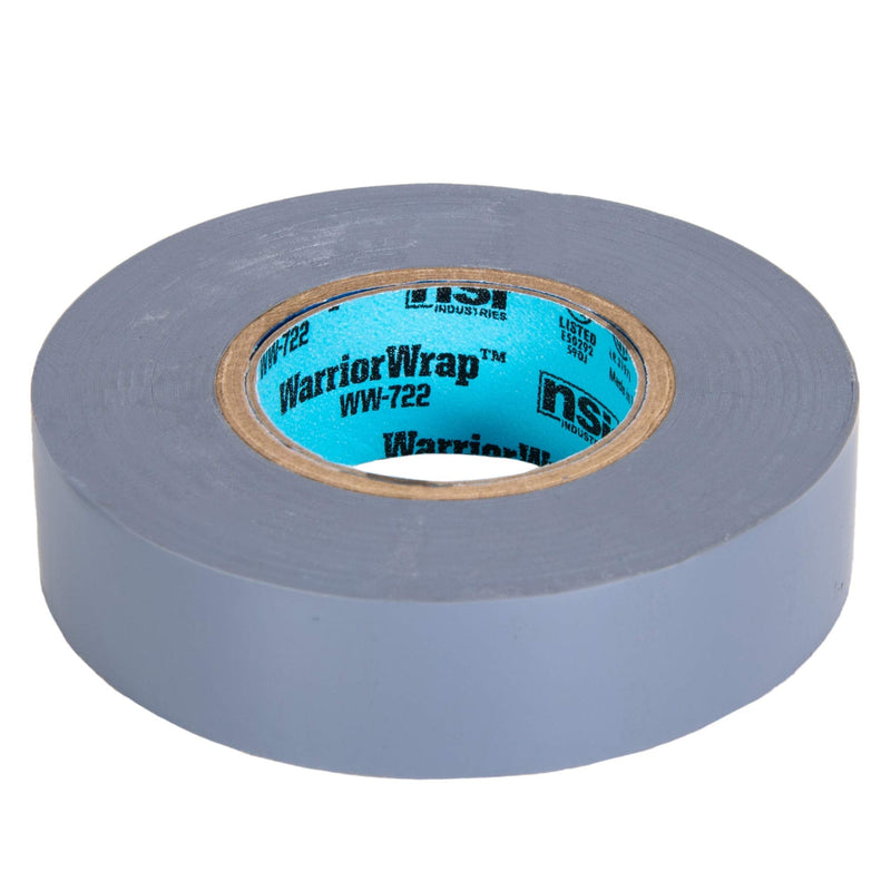  [AUSTRALIA] - NSi Industries WarriorWrap Select 3/4 in. x 60 ft. 7 mil Vinyl Electrical Tape, Gray (WW-722-GY)