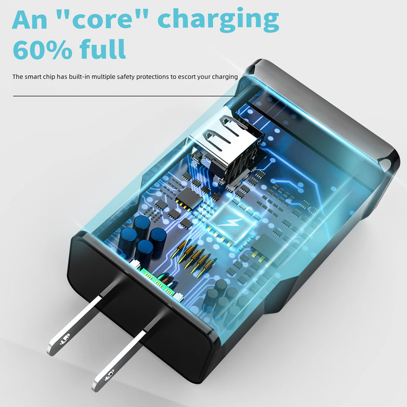  [AUSTRALIA] - Type C Charger Fast Charging USB C Power Adapter Cell Phone Wall Block Android Tablet Super Charge Box Brick Cable Compatible for Samsung Galaxy LG S9 Cord S10 S8 Note S21 Ultra Plus S20 A31