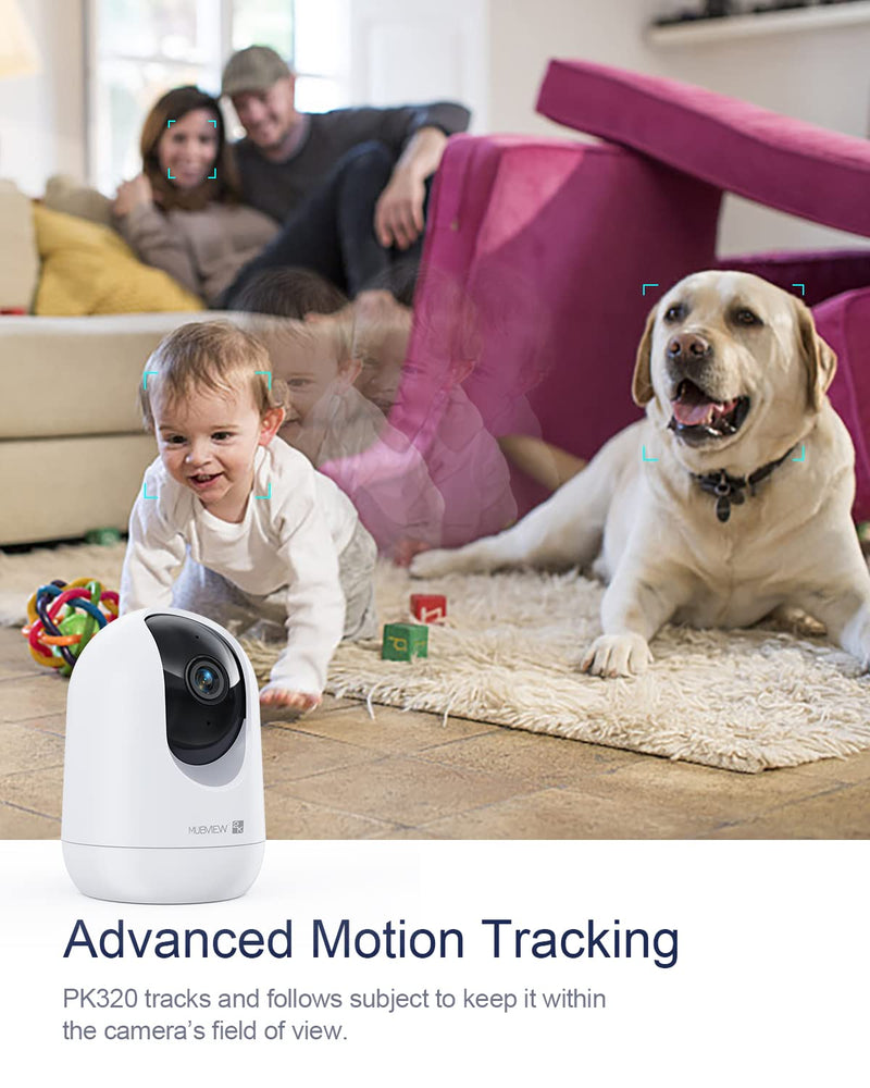  [AUSTRALIA] - Indoor Security Camera 2K, Pet Camera with Phone App, WiFi Cameras for Home Security Camera for Dog/ Baby Monitor/Elder Pan Tilt, 2.4G, 24/7, 2-Way Talk, Human Detection, Motion Tracking, SD&Cloud