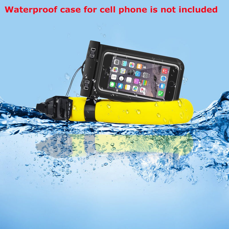  [AUSTRALIA] - JJC Waterproof Camera Float Strap Cell Phone Float Strap Compatible with Olympus TG-6 TG-5 TG-4 Nikon W300 W100 Canon D30 Fuji XP140 XP130 XP90 XP80 & Smartphone Cell Phone Inside Waterproof Case Yellow