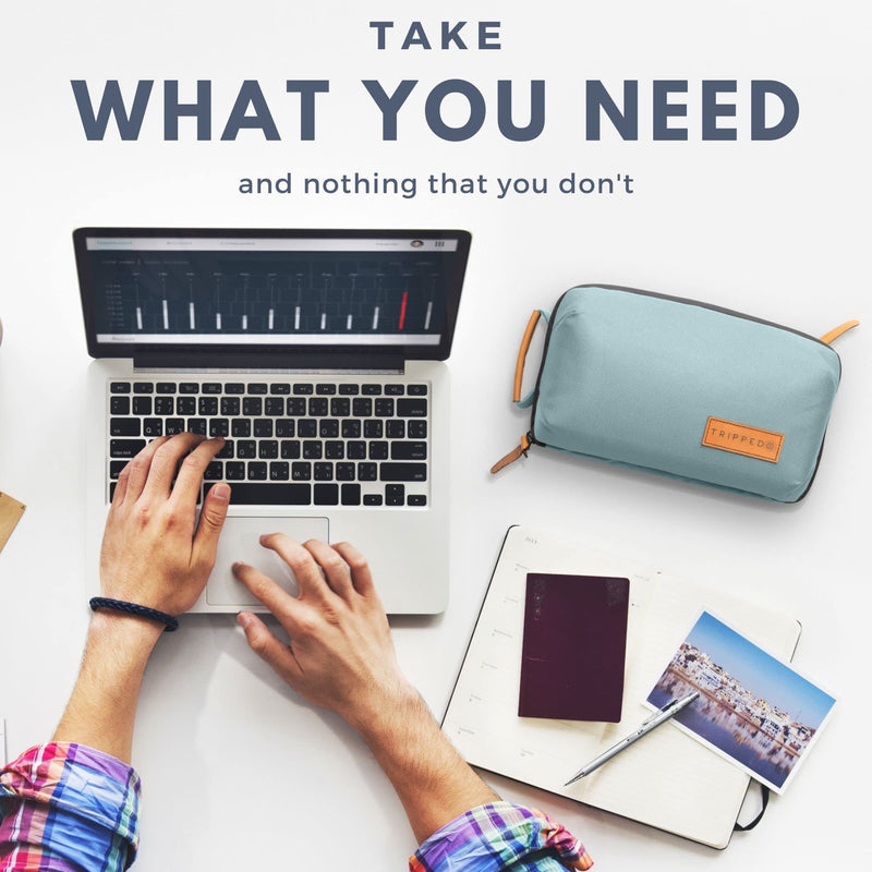  [AUSTRALIA] - Tech Pouch and Electronics Organizer (Dusty Teal) Dusty Teal