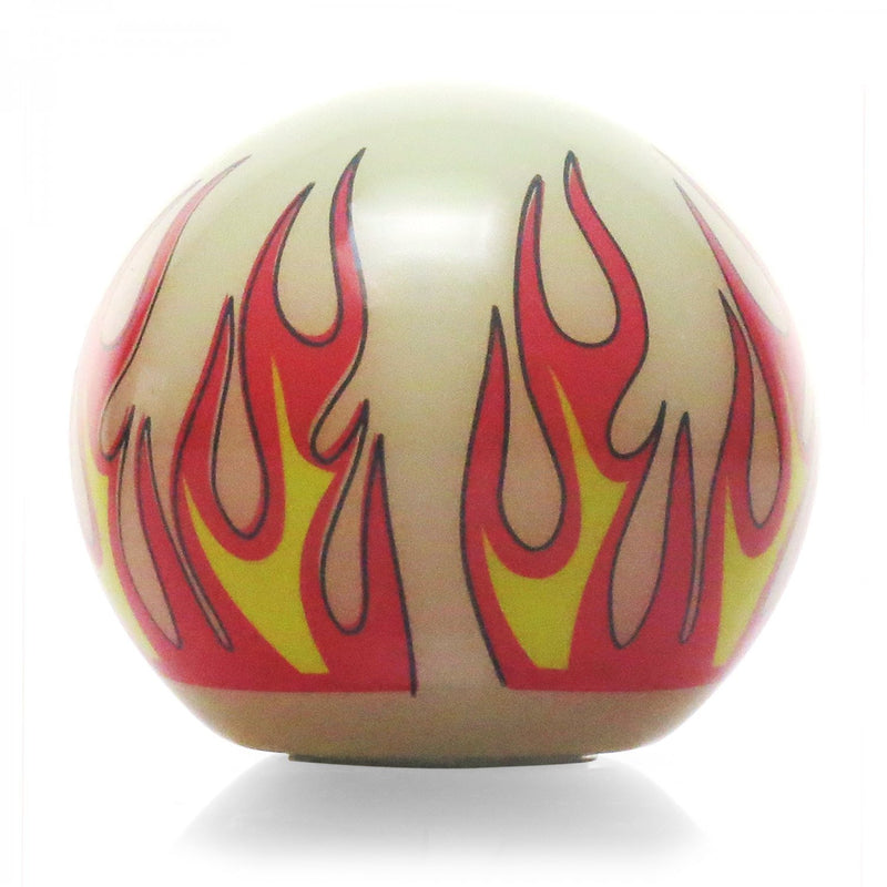  [AUSTRALIA] - American Shifter 219321 Ivory Flame Shift Knob with M16 x 1.5 Insert (Red Shift Pattern OS26n)