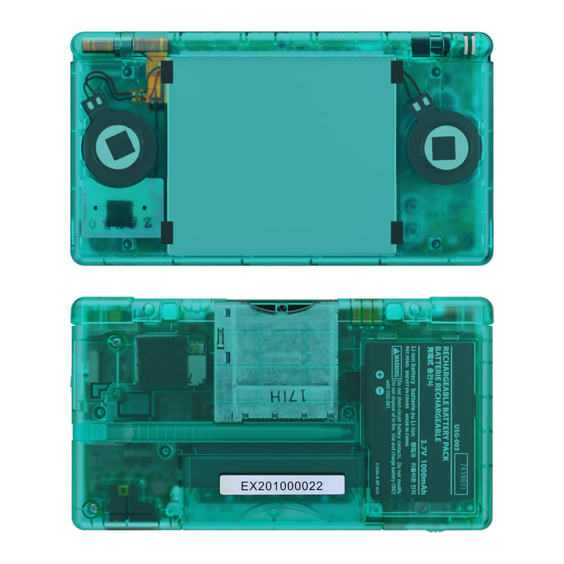  [AUSTRALIA] - eXtremeRate Emerald Green Replacement Full Housing Shell for Nintendo DS Lite, Custom Handheld Console Case Cover with Buttons, Screen Lens for Nintendo DS Lite NDSL - Console NOT Included