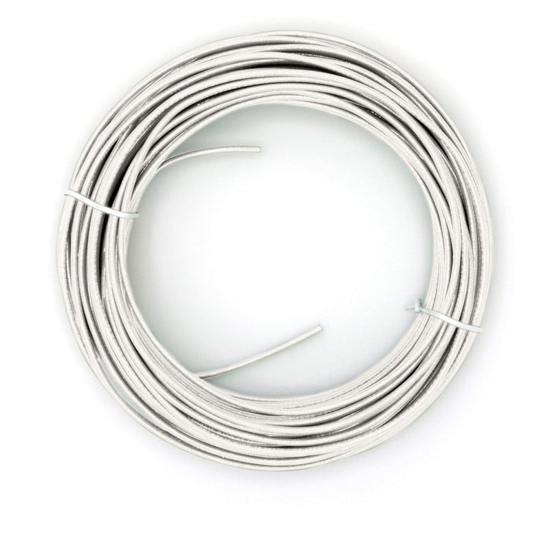  [AUSTRALIA] - 50 Feet (15 Meter) - Insulated Solid Copper THHN/THWN Wire - 14 AWG, Wire is Made in The USA, Residential, Commerical, Industrial, Grounding, Electrical Rated for 600 Volts - in White 50 Feet (15 Meter)