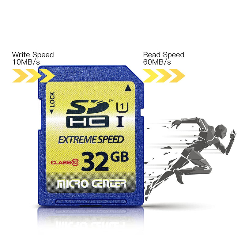  [AUSTRALIA] - 32GB Class 10 SDHC Flash Memory Card Full Size SD Card USH-I U1 Trail Camera Memory Card by Micro Center (5 Pack) 32GB x 5