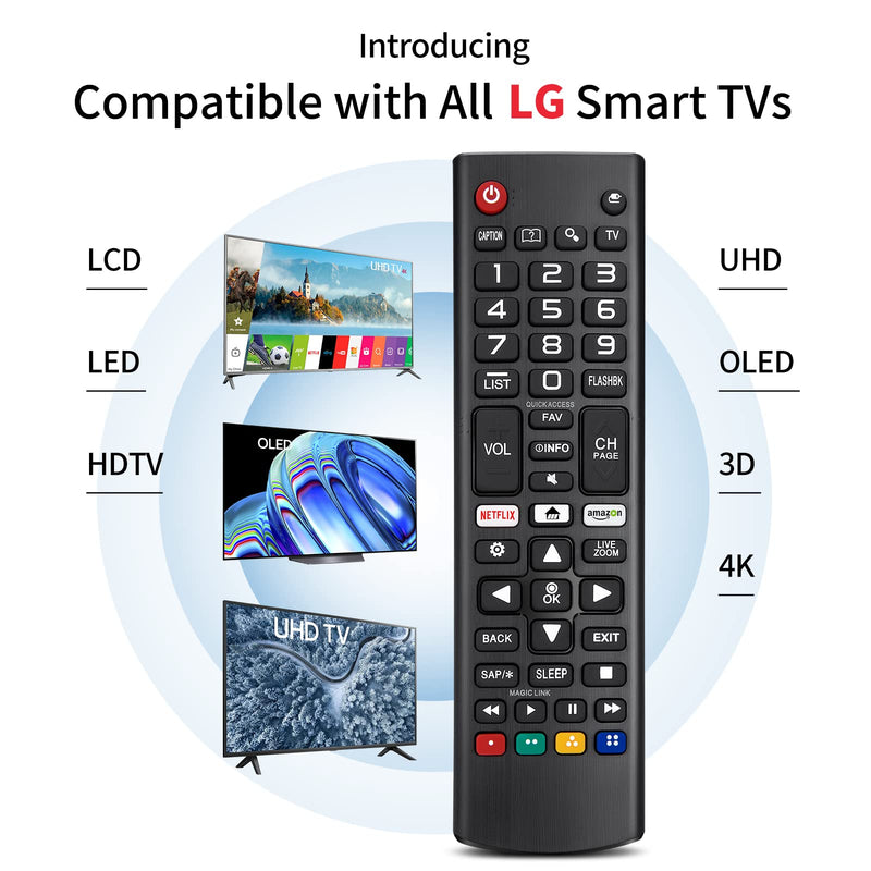  [AUSTRALIA] - Universal Remote Control for LG Smart TV, All Models LCD LED 3D HDTV Smart TVs AKB75095307 AKB75375604 AKB74915305