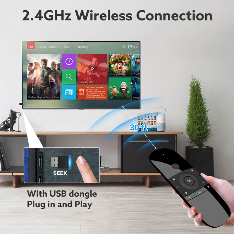  [AUSTRALIA] - WeChip W1 Remote 2.4G Wireless Keyboard Multifunctional Remote Control for Nvidia Shield/Android TV Box/PC/Projector/HTPC/All-in-one PC
