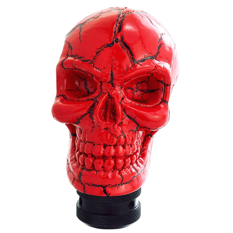  [AUSTRALIA] - Bashineng Shifter Knobs Skull Style Universal Car Stick Shift Head for Most Manual Automatic Cars (Red Pattern) red pattern