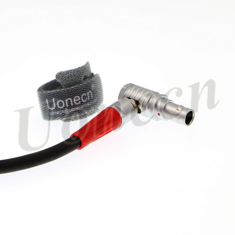  [AUSTRALIA] - Uonecn for Anton Bauer Power Cable for Zacuto Gratical Eye Viewfinder D-Tap to Right Angle 2 Pin Male Rotate 180 Degree 28''