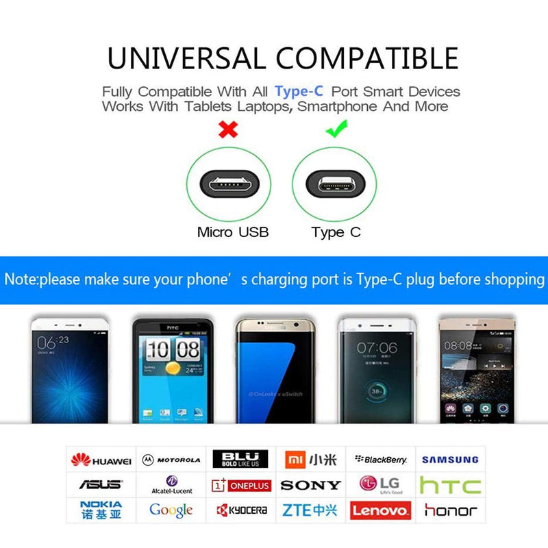  [AUSTRALIA] - USB C Charger Cable 1ft 3ft 6ft 10ft Cord for Moto G Stylus/G Power 2020 2021 2022/G Pure,G7 Power Plus Play,Edge,G Fast/G Play,Z4 Z3 G6/G6+,Motorola One 5G Ace,Z2 Droid Force,3A Charge Charging Wire
