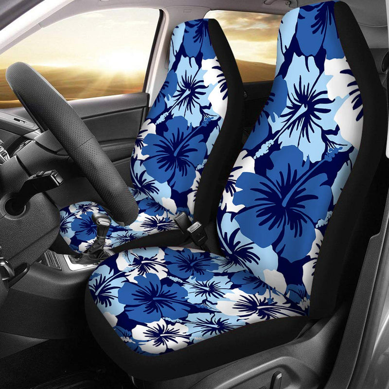 [AUSTRALIA] - Stylish Flower Hibiscus Printed Seat Covers, Anti-Slip Cloth Fabric Car Seat Protectors Universal Fits Cars SUV Trunks Front Seat hibiscus 11