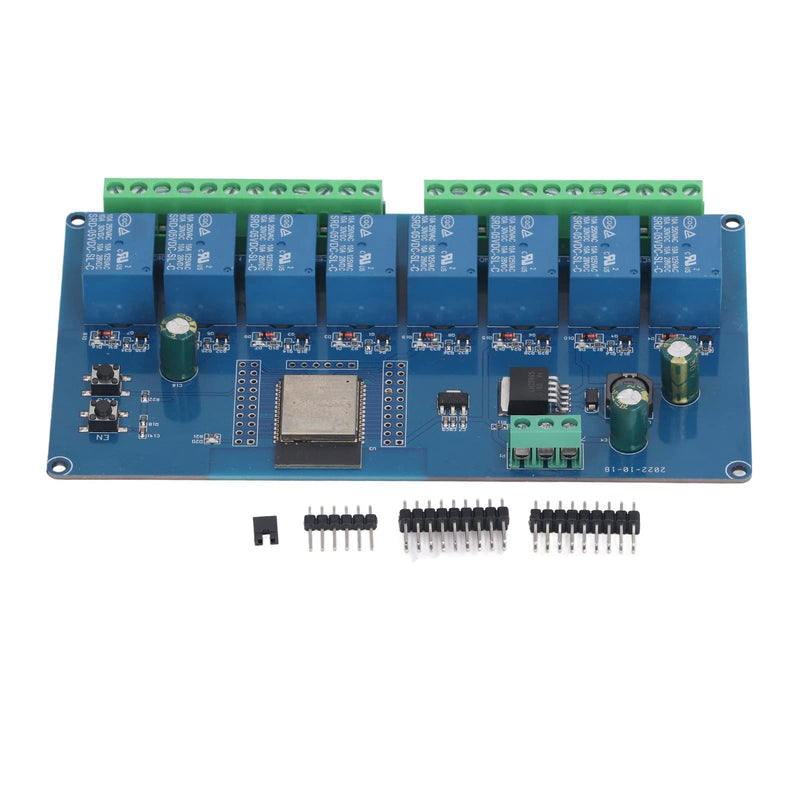  [AUSTRALIA] - Fafeicy 8 Channel Relay Module, 8 Channel Relay Module, ESP32 WiFi Wireless Control BLE Development Board, ESP32-WROOM-32E DC, Surfboard Prototyping Boards