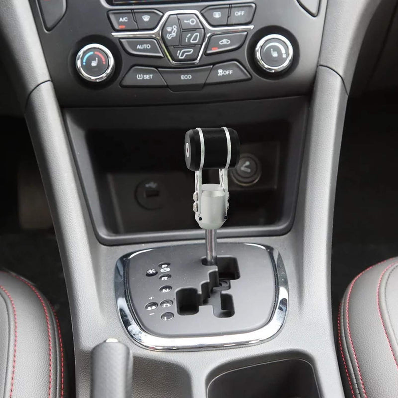  [AUSTRALIA] - Thruifo Gear Shift Knob, Joystick Shape Aluminum Alloy Automatic Manual Car Stick Shifter Head Fit Most MT Vehicles, Black