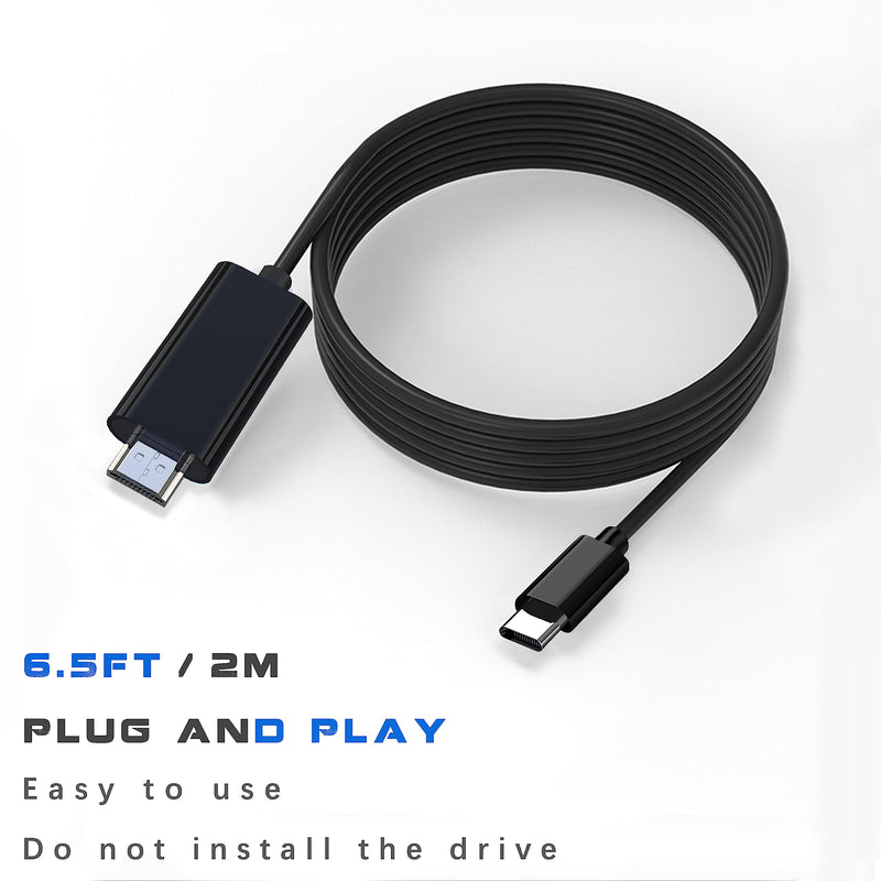  [AUSTRALIA] - USB C to HDMI Cable 6ft 4K for Monitor, HDMI to USB C Adapter for MAC, USBC to HDMI Converter vga for iPad pro, USB C to HDMI Adapter for MacBook air, USB Type C to HDMI Cord for Chromebook, TV 1 Pack