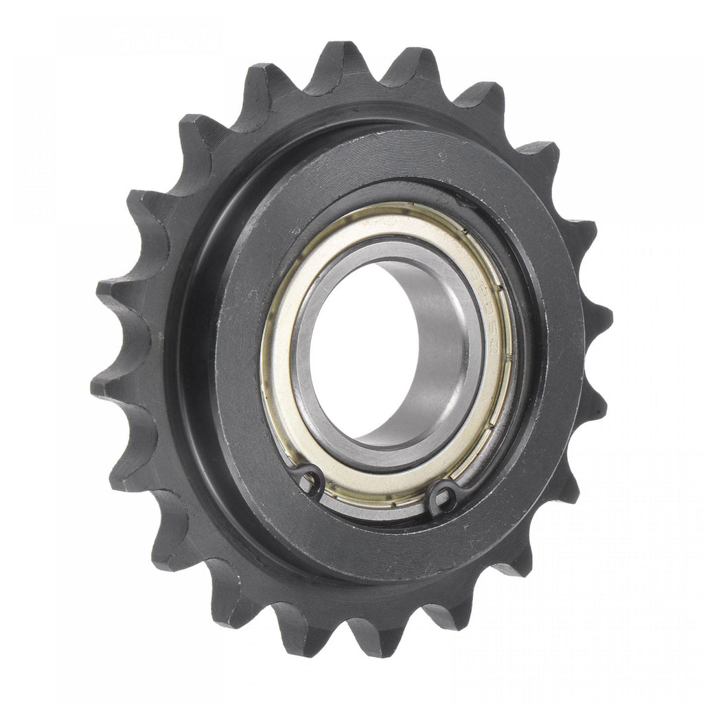  [AUSTRALIA] - uxcell #40 Chain Idler Sprocket, 25mm Bore 1/2" Pitch 20 Tooth Tensioner, Black Oxide Finish C45 Carbon Steel with Insert Single Bearing for ISO 08B Chains 84mm