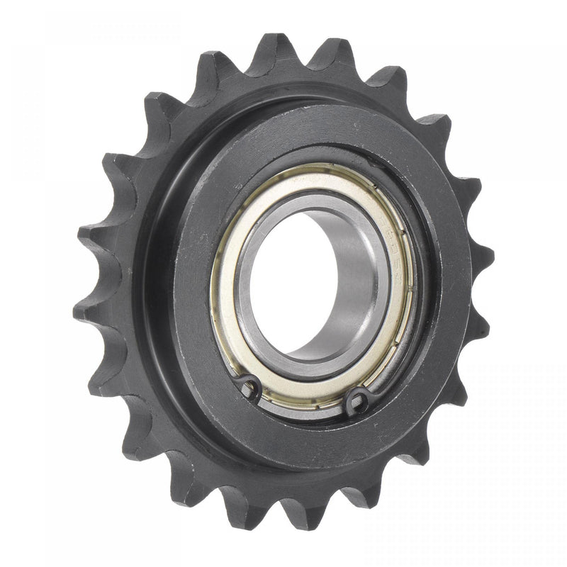  [AUSTRALIA] - uxcell #40 Chain Idler Sprocket, 25mm Bore 1/2" Pitch 20 Tooth Tensioner, Black Oxide Finish C45 Carbon Steel with Insert Single Bearing for ISO 08B Chains 84mm