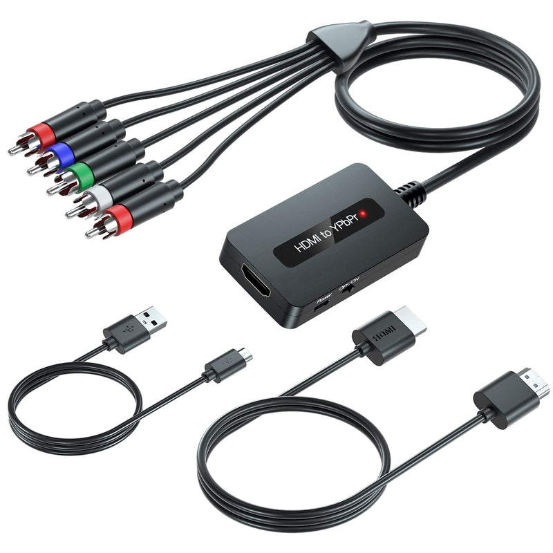  [AUSTRALIA] - HDMI to Component Converter Cable with HDMI and Component Cables, 1080P HDMI to YPbPr Converter, HDMI in Component Out Converter for DVD/STB/PS3/PS4 with HDMI Output