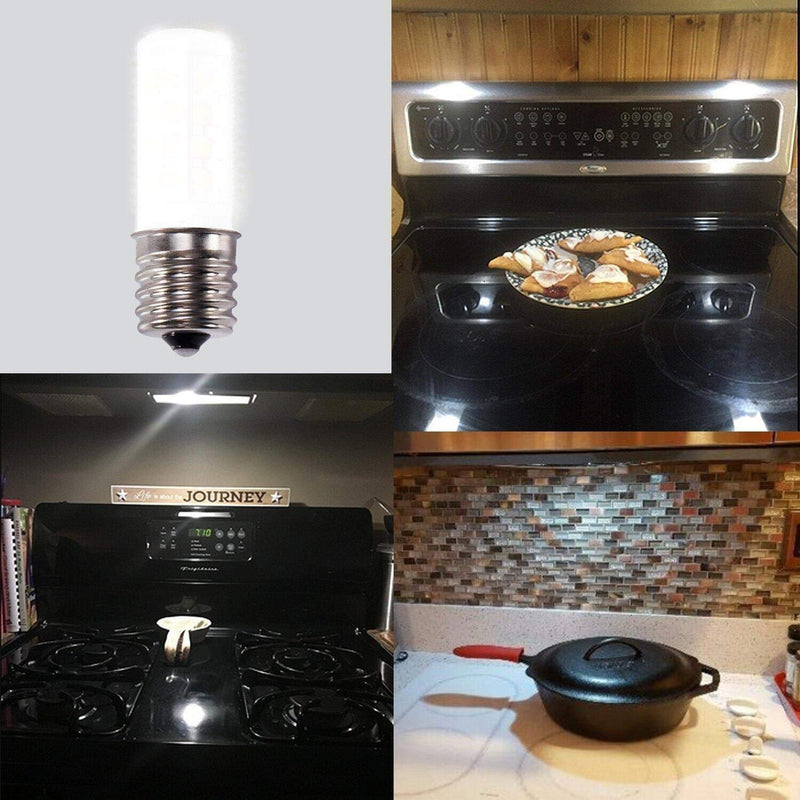  [AUSTRALIA] - E17 LED Microwave Oven Appliance Whirlpool Bulb,8206232A 40W Equivalent Light Bulbs 2-Pack (Daylight White 6000K)
