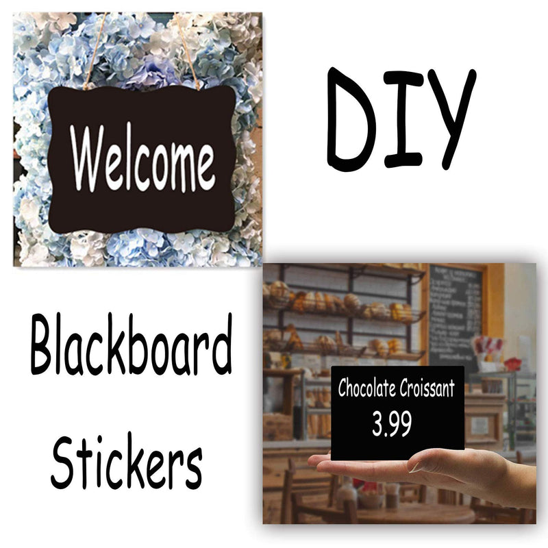 Chalkboard Labels Extra Large Waterproof Adhesive Rectangles Chalkboard Stickers Erasable&Reusable Black Board Sticker for Boxes Jars Containers-7.5'' X 5.5'' Pack of 18 Shape B - LeoForward Australia