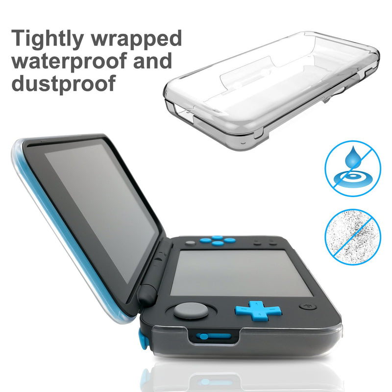  [AUSTRALIA] - Cover Case Compatible with New Nintendo 2DS XL, Crystal Clear Case Compatible with Nintendo 2DS XL