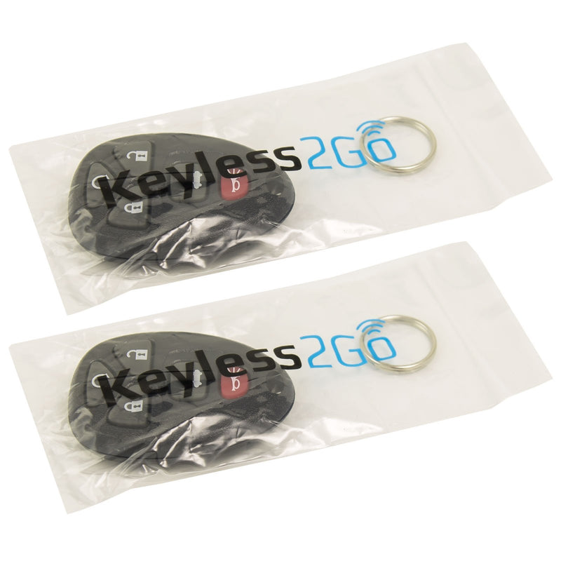  [AUSTRALIA] - Keyless2Go 2 New Replacement Keyless Entry Remote Start Car Key Fob for 22733524 KOBGT04A Malibu Cobalt G5 G6 Grand Prix Lacrosse Allure