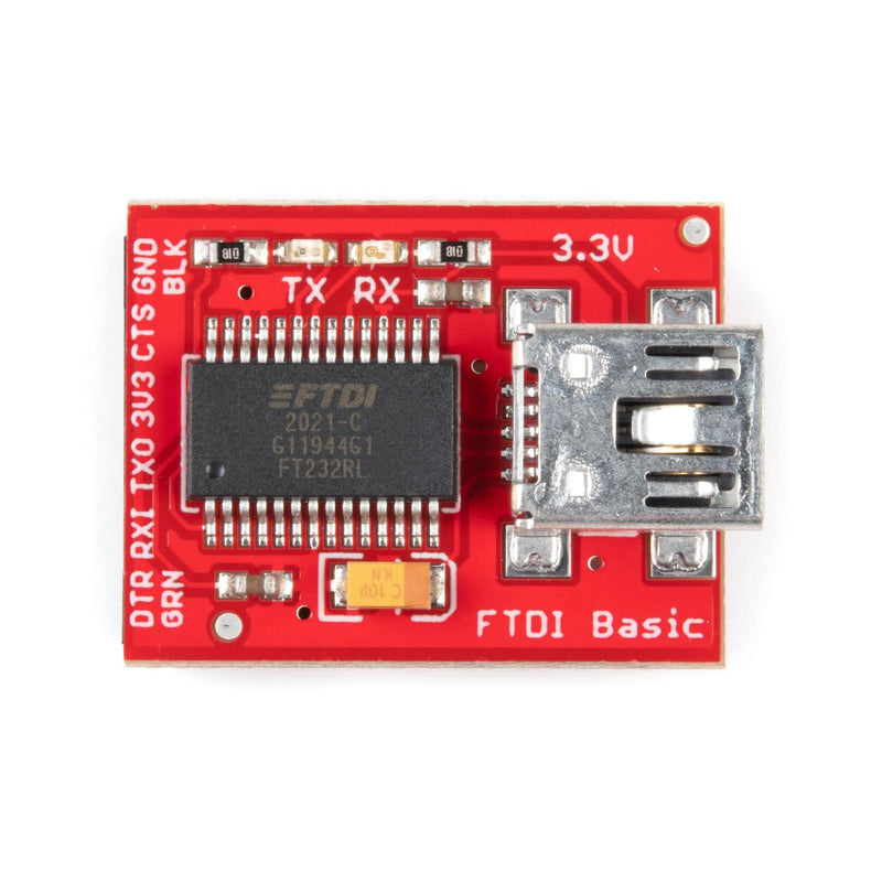  [AUSTRALIA] - SparkFun FTDI Starter Kit - 3.3V - What You Need to get Started with FTDI FT232RL USB to Serial IC Compatible with Arduino or General Serial Applications USB Mini-B