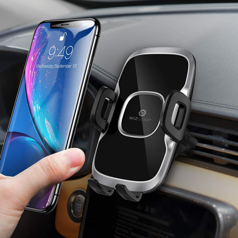  [AUSTRALIA] - WizGear Car Phone Mount, (2 Pack) Air Vent Swift-Grip Phone Holder for Car, Cell Phone Car Mount Air Vent Holder for Any Smartphone with Twist Lock Base