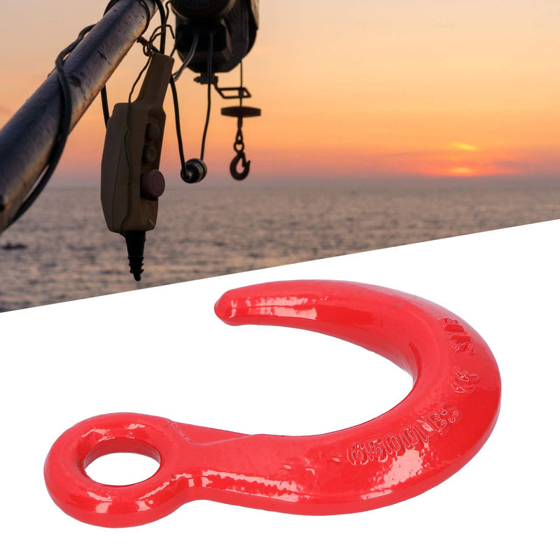  [AUSTRALIA] - Eboxer Safety Hook for Chains, 6500 lbs Clevis Chain Hook, Large Opening Alloy Steel Crane Hoist Hook for Construction Engineering, Strong in Load Bearing