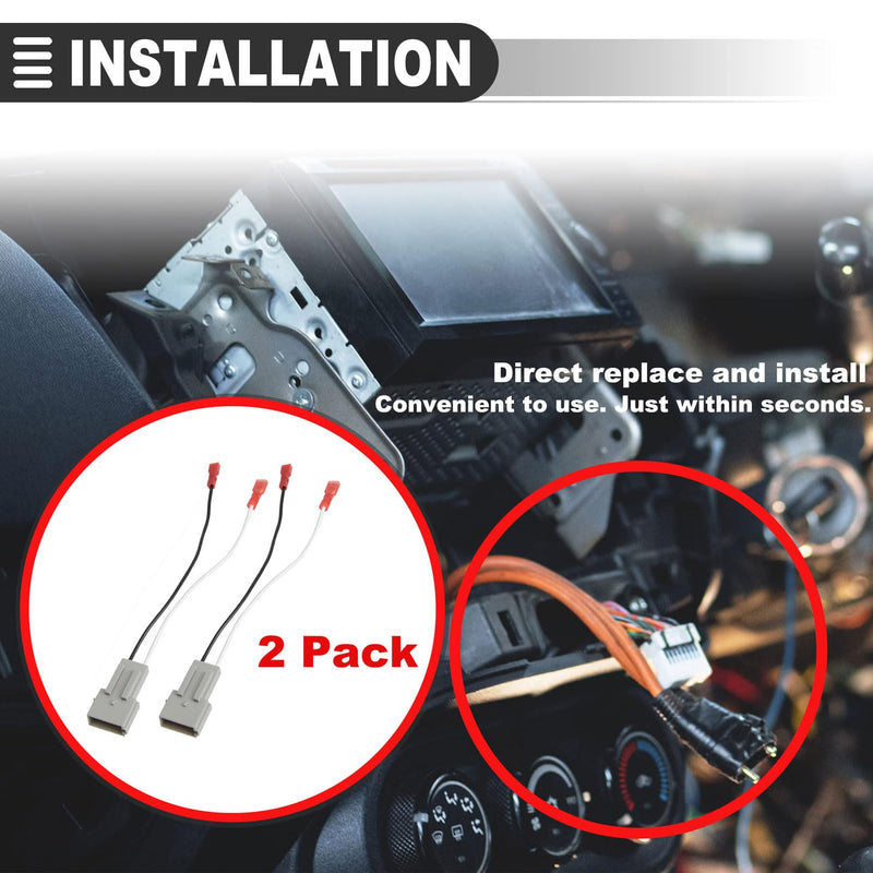  [AUSTRALIA] - Car Speaker Wiring Harnesses, 2 Pack 72-5512 Car Speaker Connector Harness Adapter for Ford F-150 F-350 for Ranger 1995-1997 Mustang 1994-2004 Ranger Mercury Sable 1990-1999, Lincoln Town 1990-2002 2 Pcs