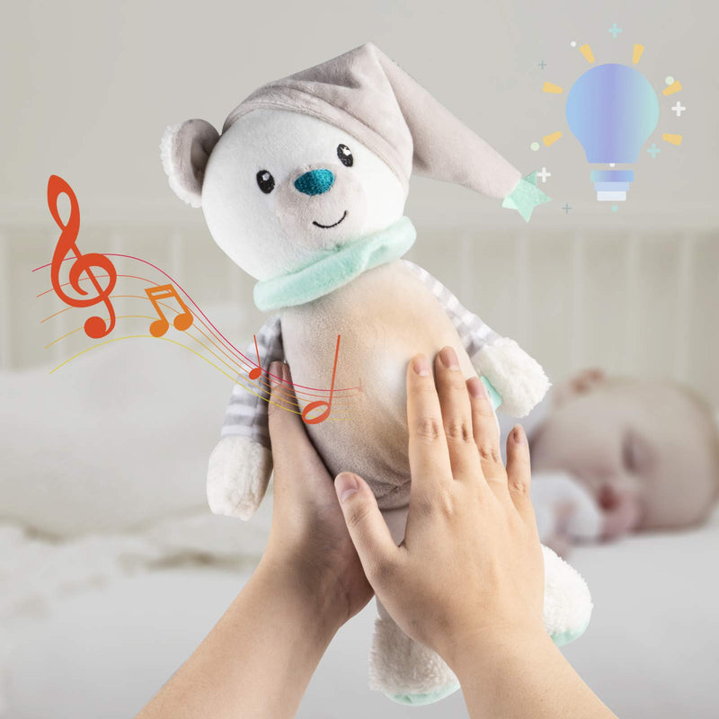  [AUSTRALIA] - Baby Sleep Soothers, Baby White Noise Machine and Sleeping Aid.Toddler Sleep Aid Night Light,10 Soothing Lullaby,Portable Stuffed Teddy,Baby Sleep Aid Toy (Bear) Bear