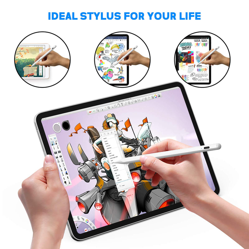 Stylus Pens for Touch Screens, NTHJOYS Active Stylus Pen for iOS/Android with Magnetic Design Fine Point Stylist Pencil Compatible with Apple iPad/Pro/Air/Mini/iPhone/Samsung/Tablets Writing & Drawing - LeoForward Australia