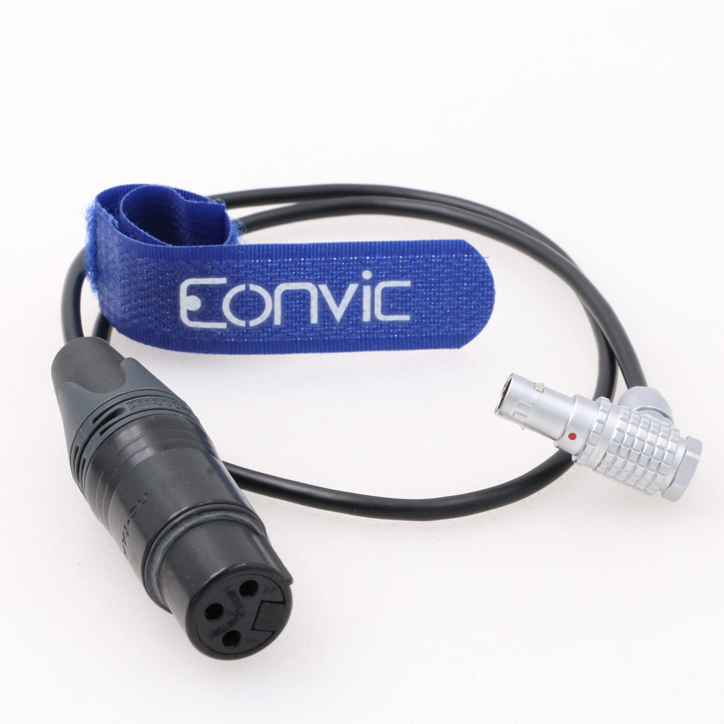  [AUSTRALIA] - Eonvic Camera Audio Cable Right Angle 0B 6 Pin Male to XLR 3 Pin Female for ARRI Alexa Mini LF Camera