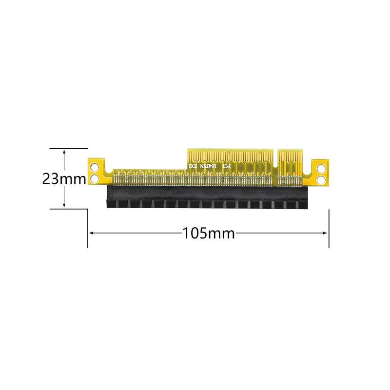  [AUSTRALIA] - SinLoon PCI-E Express 8X to 16X Extender Converter Riser Card Adapter for Motherboard Replacement (PCIE 8X to16X)