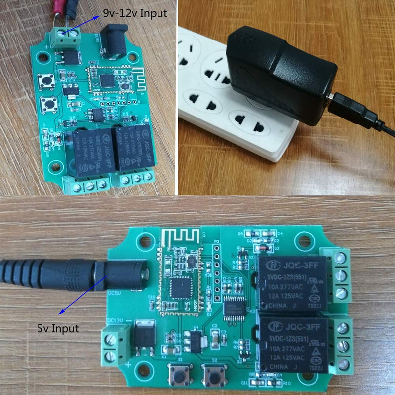 DSD TECH 2 Channels Bluetooth Relay Module for Remote Control Switch Compatible with iPhone and Android 4.3 - LeoForward Australia