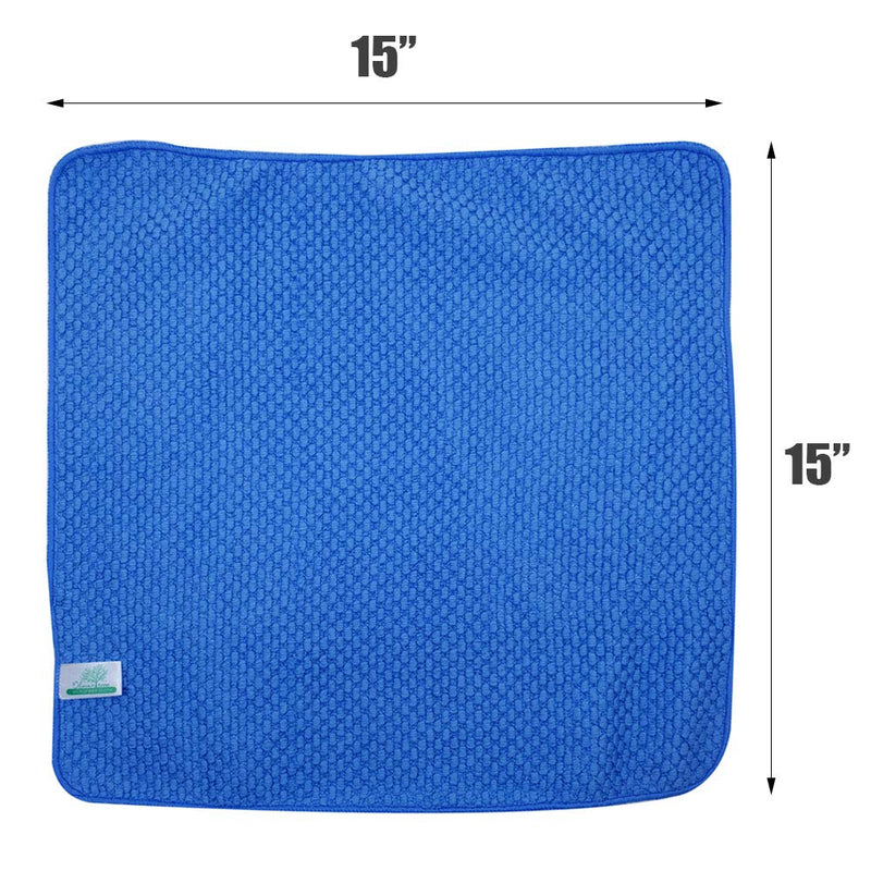  [AUSTRALIA] - OliviaTree AK Premium Microfiber Cleaning Cloth (Blue) Blue