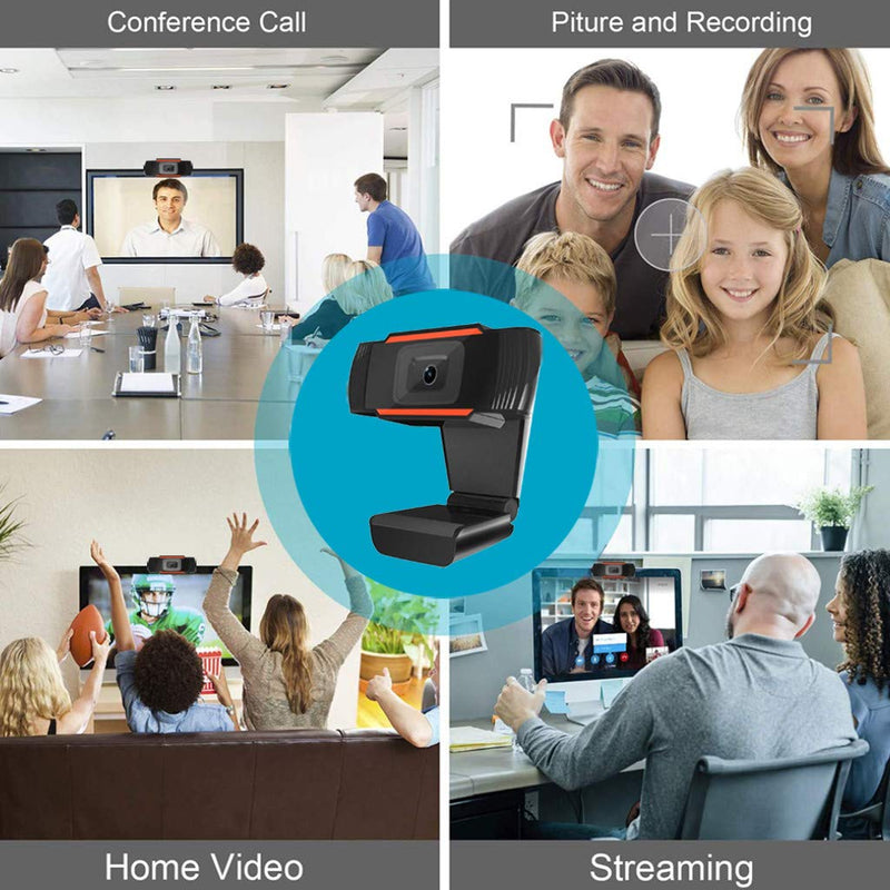  [AUSTRALIA] - 1080P HD Webcam with Microphone, Webcam for Conferencing, Laptop or Desktop Webcam, USB Computer Camera for Mac, Free-Driver Installation 2 Million Pixels